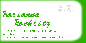 marianna rochlitz business card